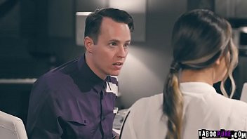 Play Tech guy Nathan Bronson uses time freeze watch to fuck his college crush Alina Lopez infront of her boyfriend.