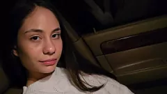 European Latina Babe Gives Intense Blowjob on Beach