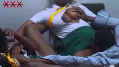 Play Ebony Teacher's Threesome with Two Horny Amateurs