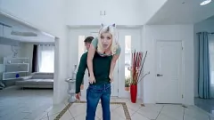 Play Big Stepbro Pounds Tiny Teen Stepsis to Creamy Orgasm