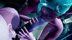 Play Dark Elf Futa's Big Cock in Anal Porn Action
